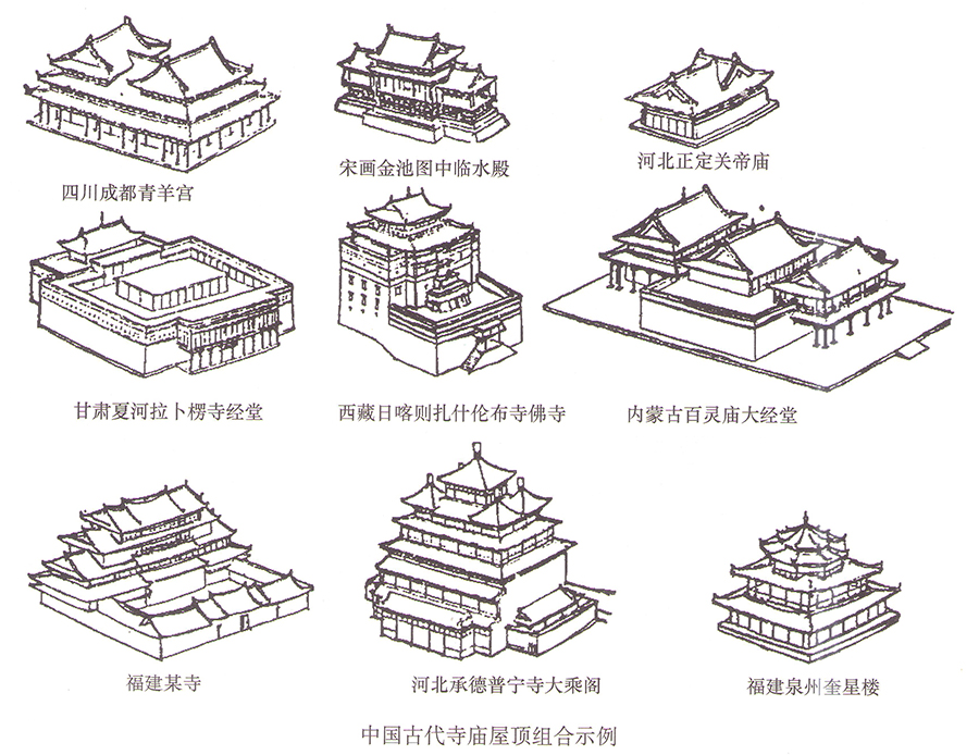 博乐古建筑屋顶瓦作木结构